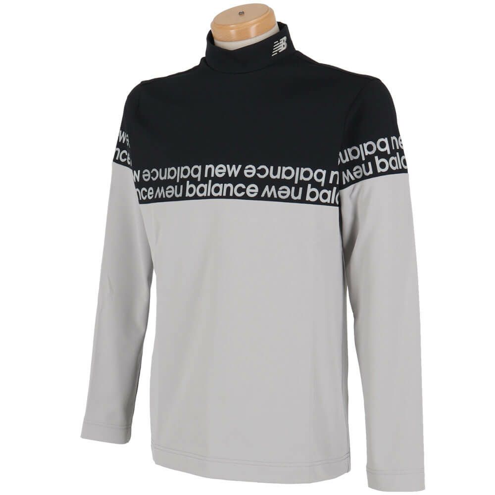 ニューバランスゴルフ　メンズ ベア天竺裏フリース 長袖 モックネック プルオーバー 012-5267007　2025年モデル 詳細1 詳細4