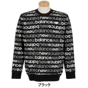 ニューバランスゴルフ　メンズ 長袖 クルーネック ニット セーター 012-5270004　2025年モデル 詳細1 詳細2