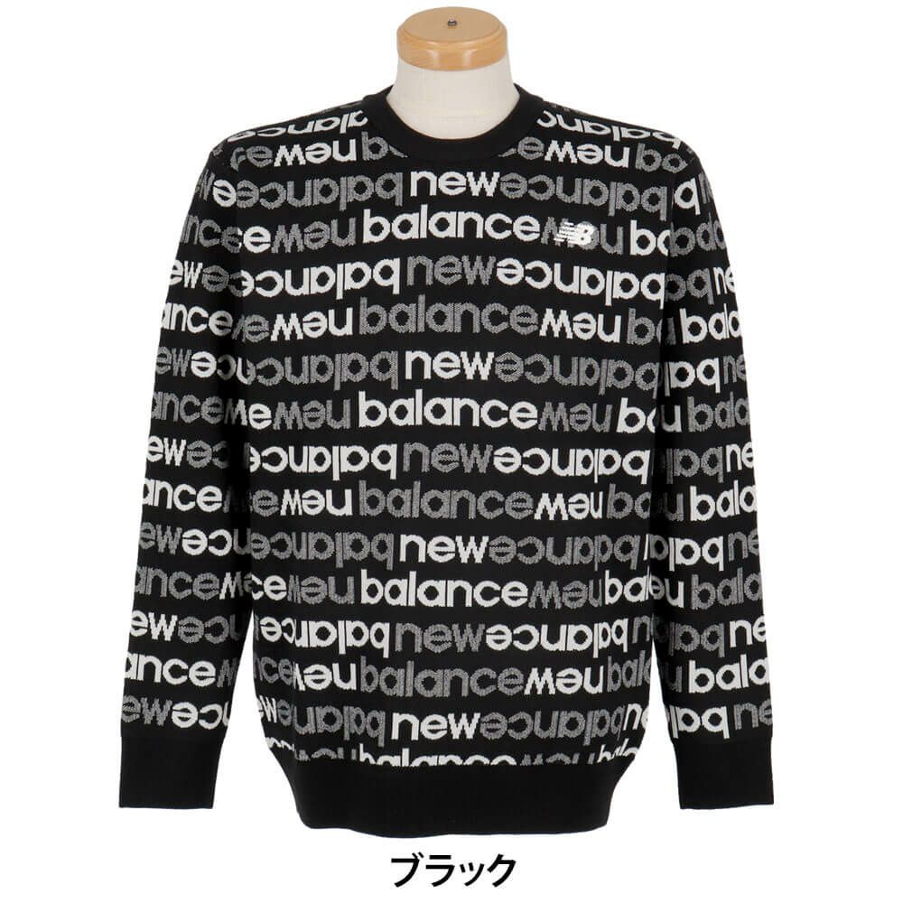 ニューバランスゴルフ　メンズ 長袖 クルーネック ニット セーター 012-5270004　2025年モデル 詳細1 詳細2