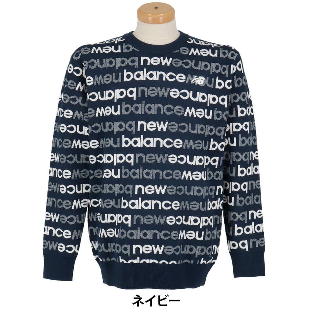 ニューバランスゴルフ　メンズ 長袖 クルーネック ニット セーター 012-5270004　2025年モデル 詳細1 詳細8