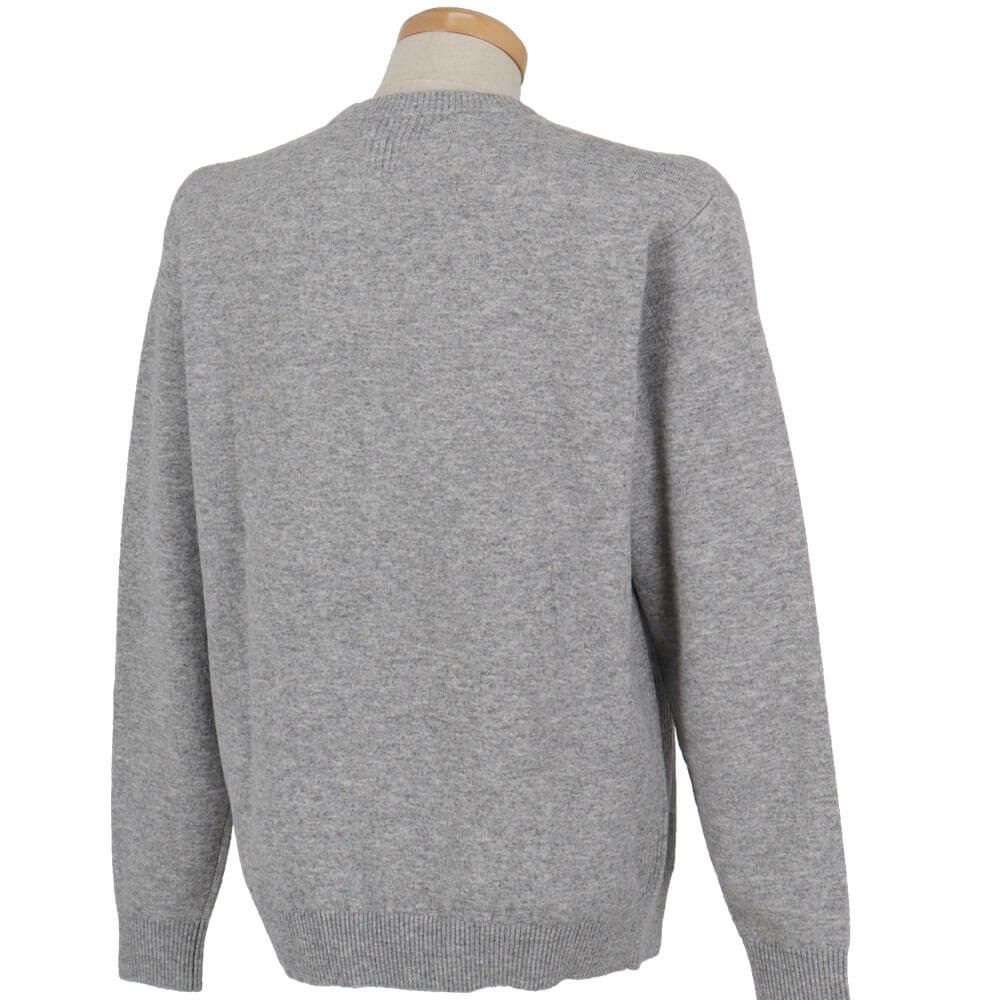 ニューバランスゴルフ　メンズ 天竺編×ロゴニードルパンチ 長袖 クルーネック ニット セーター 012-5270006　2025年モデル 詳細1 詳細6