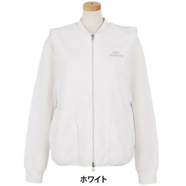 ニューバランスゴルフ　レディース クラッシュボア フルジップ ベスト 012-5258501　2025年モデル 詳細1 詳細5