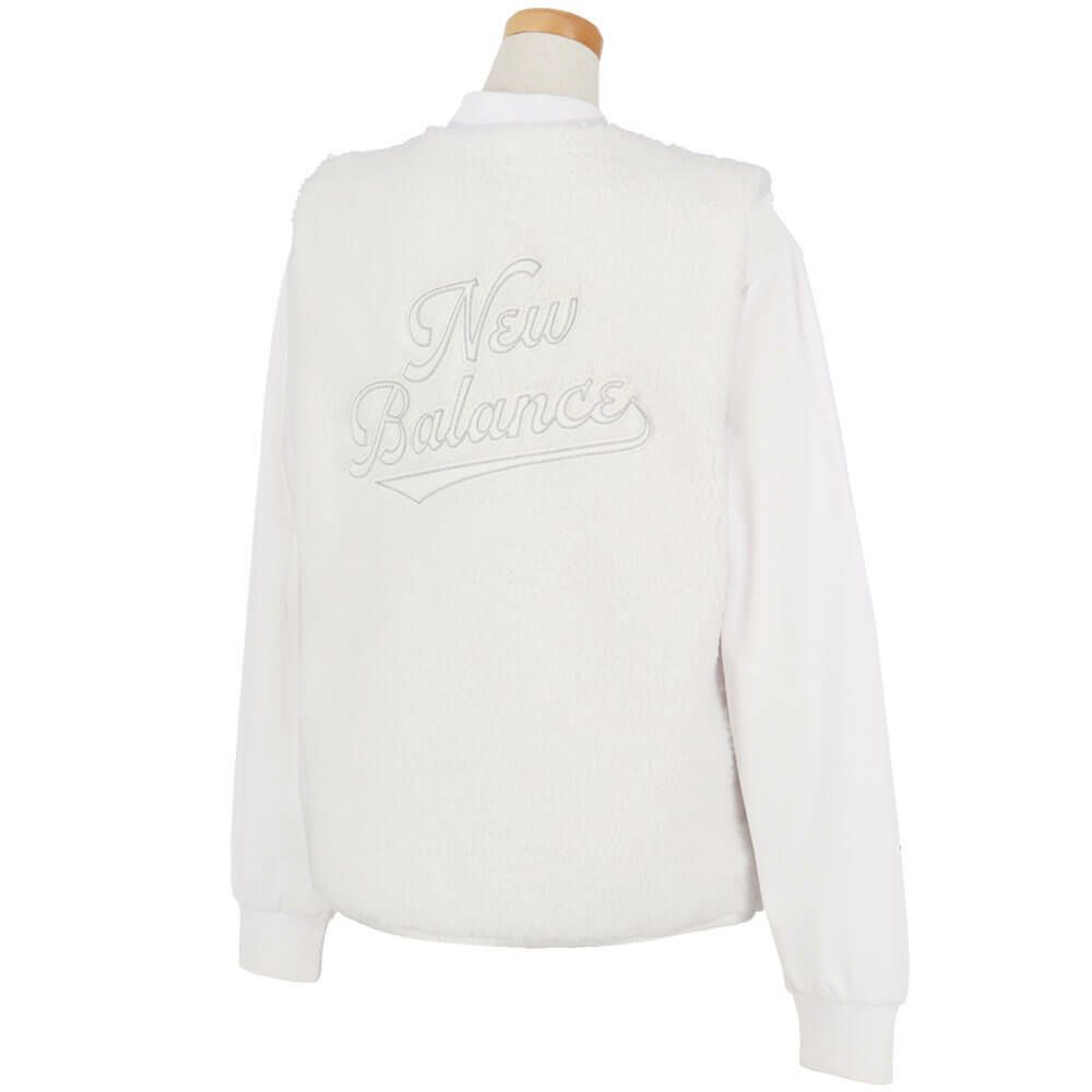 ニューバランスゴルフ　レディース クラッシュボア フルジップ ベスト 012-5258501　2025年モデル 詳細1 詳細6