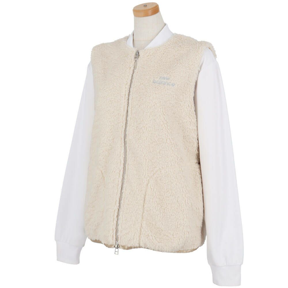 ニューバランスゴルフ　レディース クラッシュボア フルジップ ベスト 012-5258501　2025年モデル 詳細1 詳細10