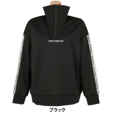 ニューバランスゴルフ　レディース インレイ裏フリース 長袖 ハーフジップ プルオーバー 012-5262504　2025年モデル 詳細1 詳細2