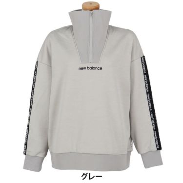 ニューバランスゴルフ　レディース インレイ裏フリース 長袖 ハーフジップ プルオーバー 012-5262504　2025年モデル 詳細1 詳細5
