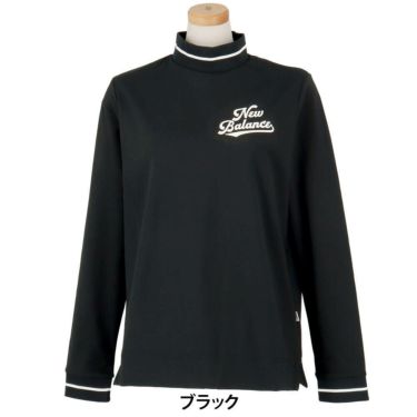 ニューバランスゴルフ　レディース スムース両面ピーチ 長袖 モックネック シャツ 012-5267508　2025年モデル 詳細1 詳細2