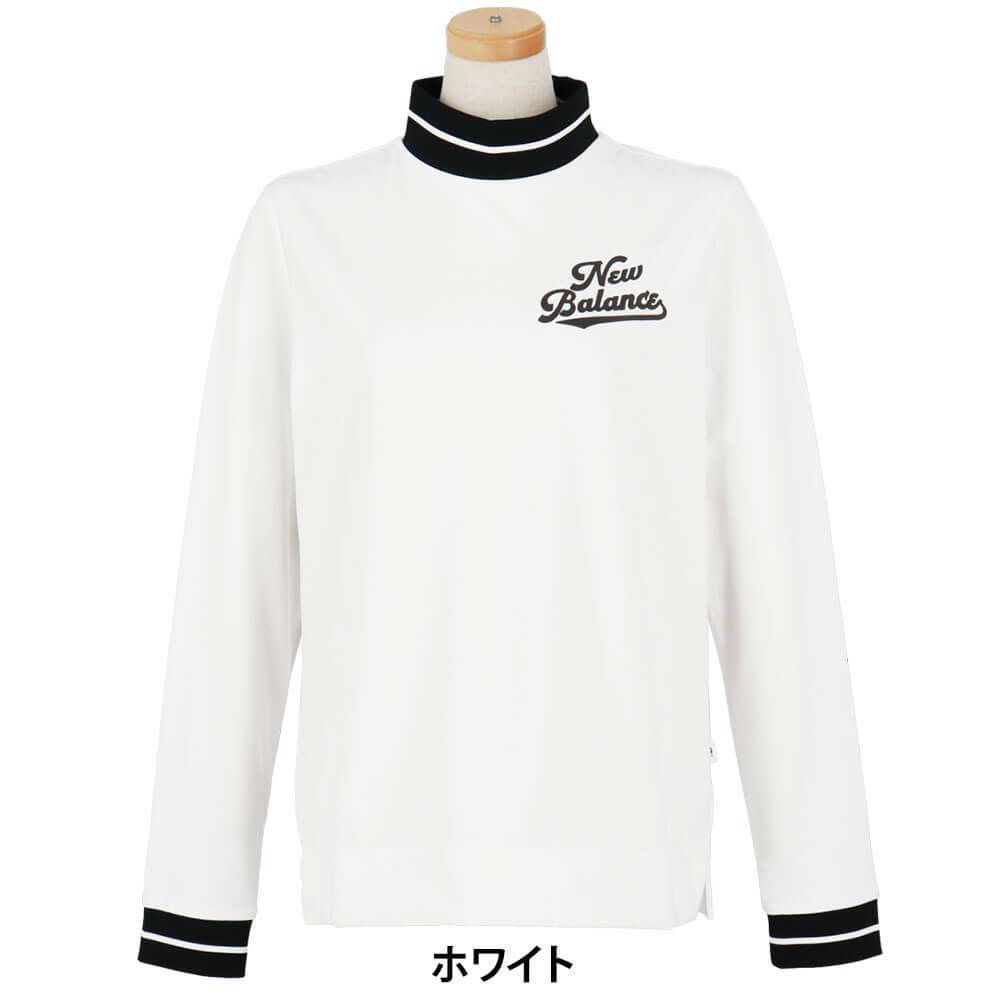 ニューバランスゴルフ　レディース スムース両面ピーチ 長袖 モックネック シャツ 012-5267508　2025年モデル 詳細1 詳細5