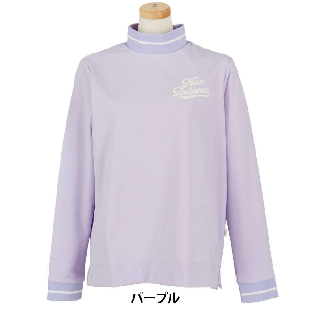 ニューバランスゴルフ　レディース スムース両面ピーチ 長袖 モックネック シャツ 012-5267508　2025年モデル 詳細1 詳細8