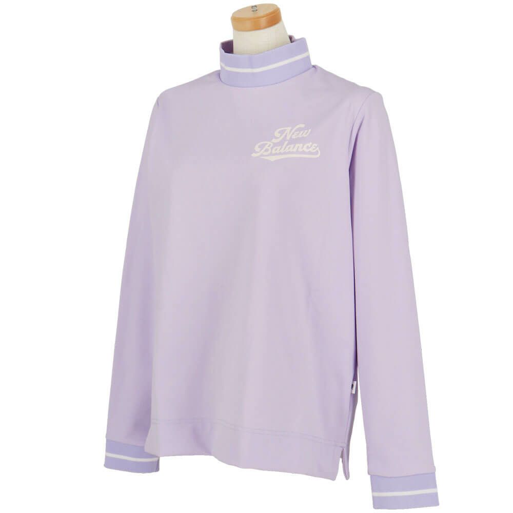 ニューバランスゴルフ　レディース スムース両面ピーチ 長袖 モックネック シャツ 012-5267508　2025年モデル 詳細1 詳細10