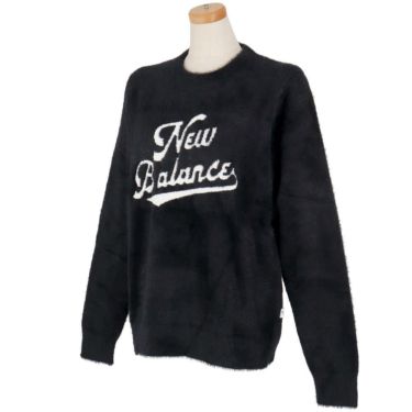 ニューバランスゴルフ　レディース 天竺編×ロゴダブルジャカード 長袖 クルーネック ニット セーター 012-5270504　2025年モデル 詳細1 詳細4