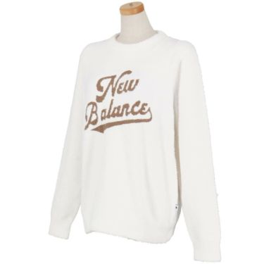 ニューバランスゴルフ　レディース 天竺編×ロゴダブルジャカード 長袖 クルーネック ニット セーター 012-5270504　2025年モデル 詳細1 詳細7