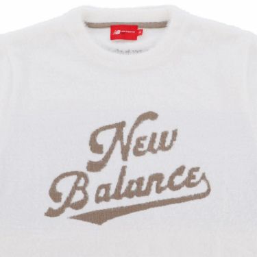 ニューバランスゴルフ　レディース 天竺編×ロゴダブルジャカード 長袖 クルーネック ニット セーター 012-5270504　2025年モデル 詳細1 詳細8