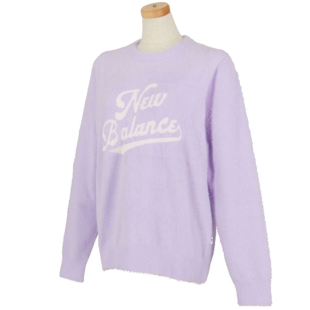 ニューバランスゴルフ　レディース 天竺編×ロゴダブルジャカード 長袖 クルーネック ニット セーター 012-5270504　2025年モデル 詳細1 詳細14