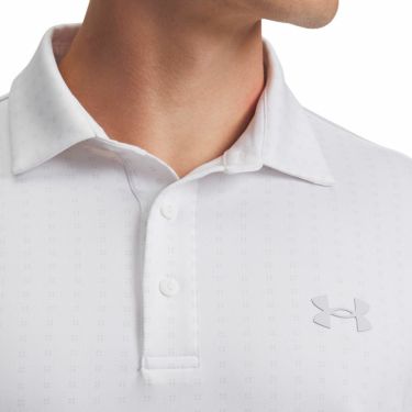 アンダーアーマー UNDER ARMOUR　メンズ UAプレーオフ3.0 プリント 半袖 ポロシャツ 1378677 119 White/Halo Gray　2025年モデル White/Halo-Gray 詳細3