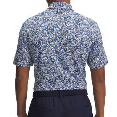 アンダーアーマー UNDER ARMOUR　メンズ UAプレーオフ3.0 プリント 半袖 ポロシャツ 1378677 402 Blue Atlantis/White　2025年モデル Blue-Atlantis/White 詳細2