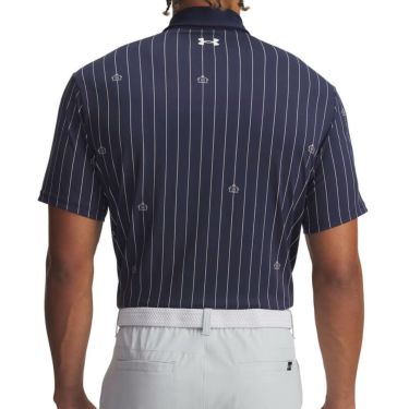アンダーアーマー UNDER ARMOUR　メンズ UAプレーオフ3.0 プリント 半袖 ポロシャツ 1378677 426 Midnight Navy/White　2025年モデル Midnight-Navy/White 詳細2