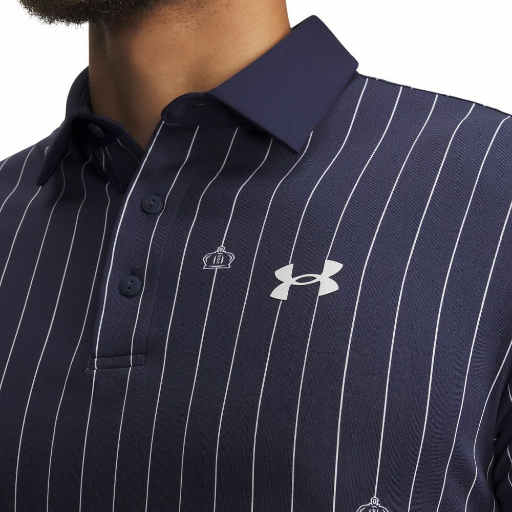 アンダーアーマー UNDER ARMOUR　メンズ UAプレーオフ3.0 プリント 半袖 ポロシャツ 1378677 426 Midnight Navy/White　2025年モデル Midnight-Navy/White 詳細3