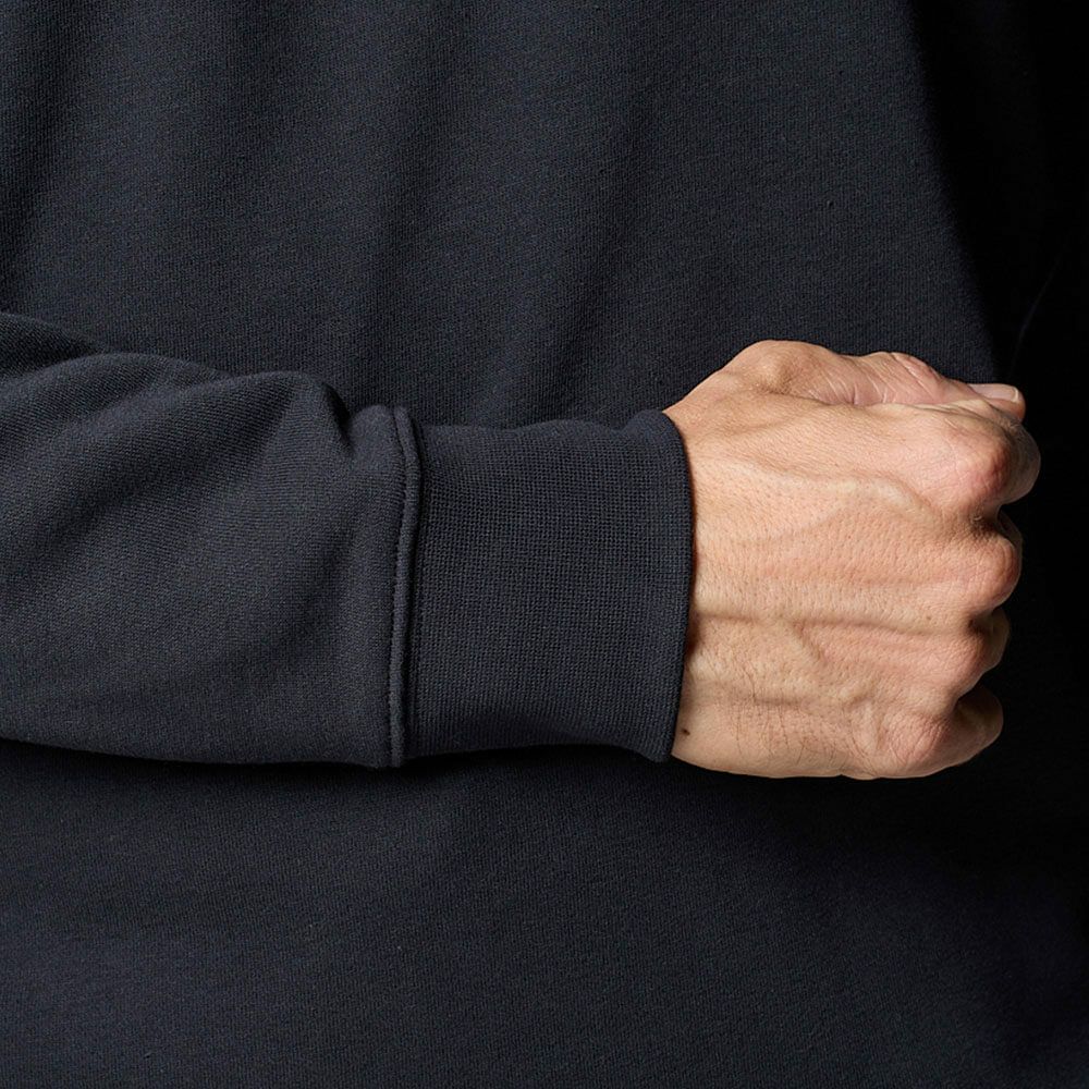 アンダーアーマー UNDER ARMOUR　メンズ UAエッセンシャルテリー 長袖 クルーネック プルオーバー 1384821 002 Black/White　2025年モデル Black/White 詳細4