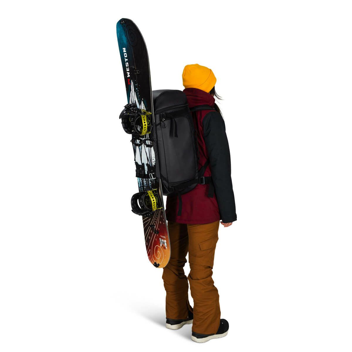 オスプレー OSPREY　マウンテンバウンドブーツパックプラス ブラック　スキー ブーツバックパック 2025-2026 詳細8