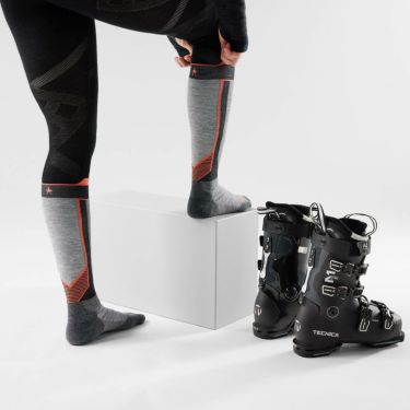 スマートウール Smartwool　イントラニット ウィメンズ スキー ターゲットクッション  ミディアムグレー　スキーソックス 2025-2026 詳細2