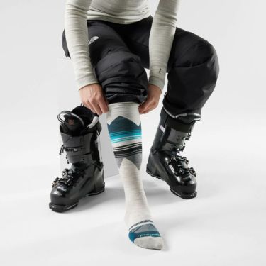 スマートウール Smartwool　ウィメンズ スキー ターゲットクッション パターン アッシュ　スキーソックス 2025-2026 詳細2