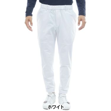 トミー ヒルフィガー ゴルフ　メンズ 撥水 ジョガーパンツ THMA557　2025年モデル ホワイト 詳細1