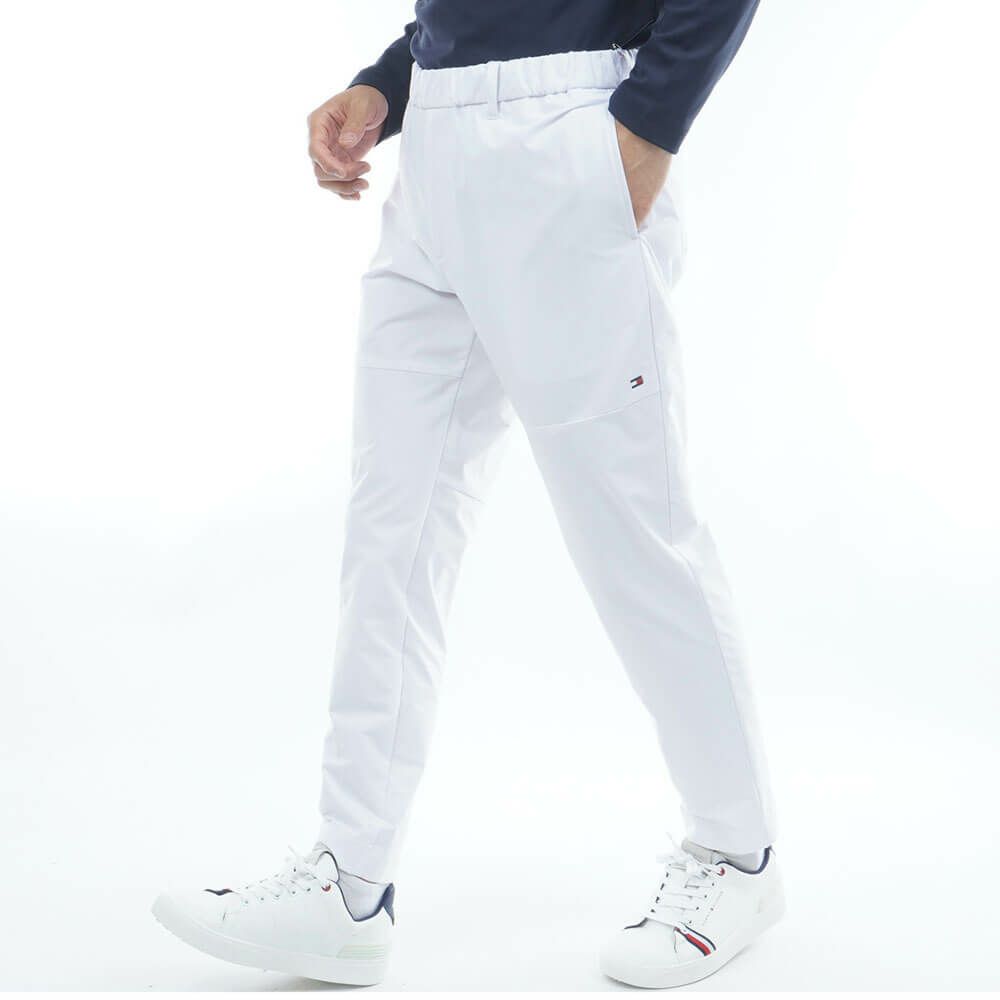 トミー ヒルフィガー ゴルフ　メンズ 撥水 ジョガーパンツ THMA557　2025年モデル ホワイト 詳細3
