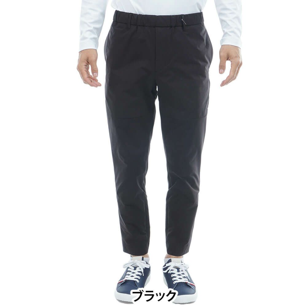 トミー ヒルフィガー ゴルフ　メンズ 撥水 ジョガーパンツ THMA557　2025年モデル ブラック 詳細1