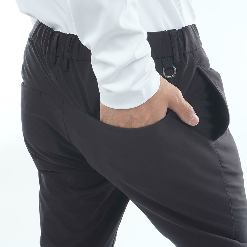 トミー ヒルフィガー ゴルフ　メンズ 撥水 ジョガーパンツ THMA557　2025年モデル ブラック 詳細7