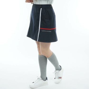 トミー ヒルフィガー ゴルフ　レディース ウインドプルーフ スカート THLA585　2025年モデル ネイビー 詳細3