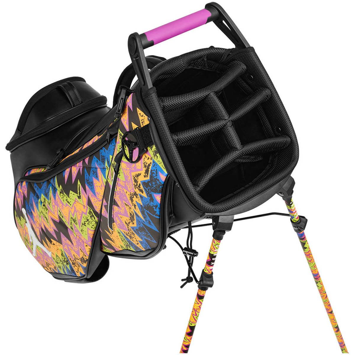 Jordan ジョーダン FADEAWAY フェイドアウェイ プレミアム エナジー スタンド キャディバッグ JD9003 044 ブラック/ハイパーバイオレット/ホワイト 詳細2
