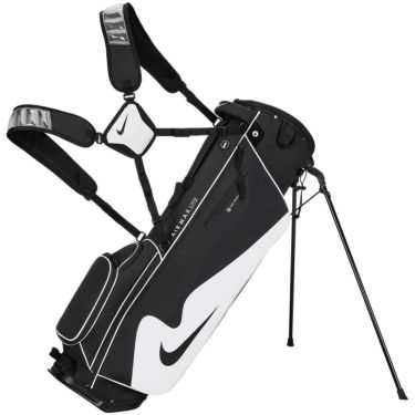 ナイキ NIKE　エアマックス ライト スタンド キャディバッグ GF3018 095 ブラック/ピュアプラチナ/ブラック　2025年モデル ブラック/ピュアプラチナ
