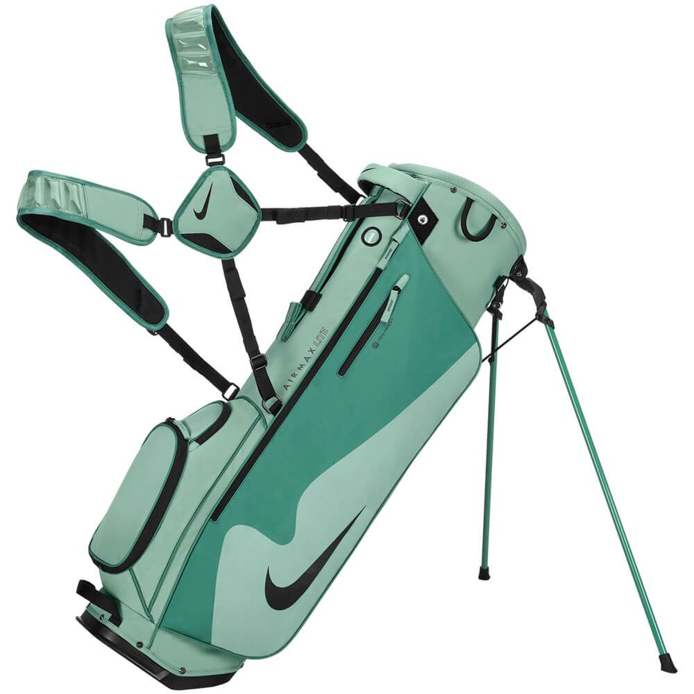 ナイキ NIKE　エアマックス ライト スタンド キャディバッグ GF3018 358 シルバーパイン/バイコスタル/ブラック　2025年モデル