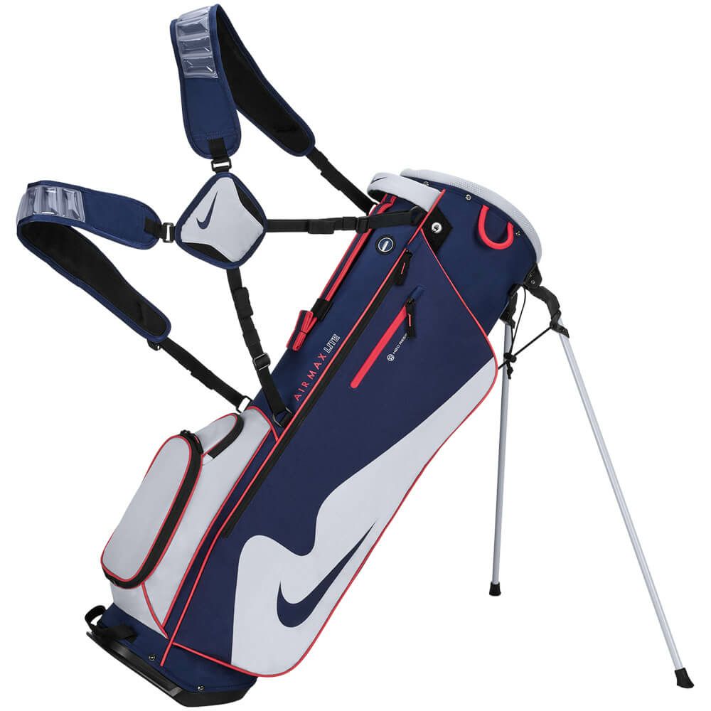 ナイキ NIKE　エアマックス ライト スタンド キャディバッグ GF3018 461 ミッドナイトネイビー/フォトンダスト/ミッドナイトネイビー　2025年モデル ミッドナイトネイビー/フォトンダスト