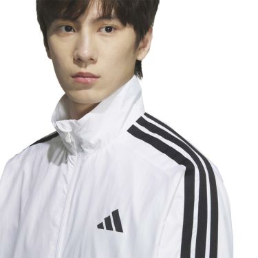 アディダス adidas　マストハブ スリーストライプス 起毛トリコット素材の裏地 ウィンドジャケット ホワイト KA1290 詳細6