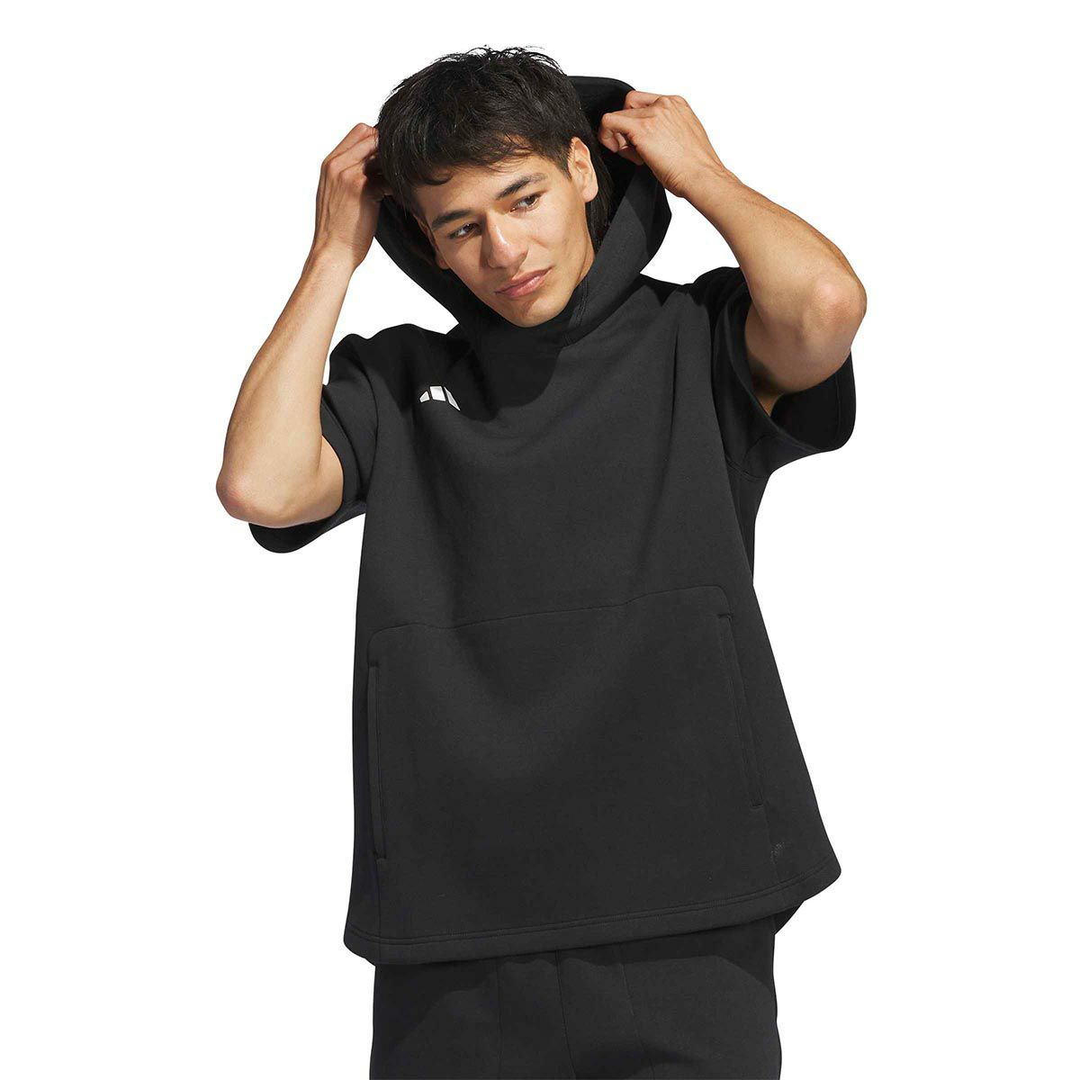 アディダス adidas　野球＆ソフトボール ダグアウト 半袖 パーカー（ジェンダーニュートラル） ブラック IS9767 詳細4