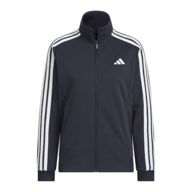 アディダス adidas　スリーストライプス ルーズフィット ダブルニット トラックトップ ブラック/ホワイト JW9786 レディース 詳細7