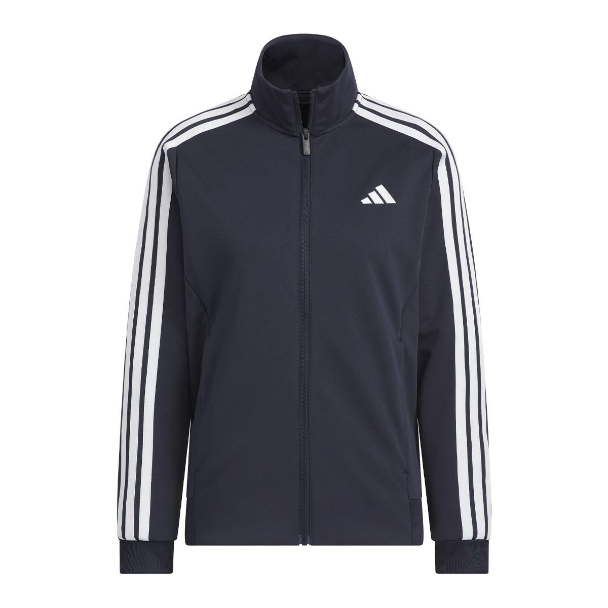 アディダス adidas　スリーストライプス ルーズフィット ダブルニット トラックトップ ブラック/ホワイト JW9786 レディース 詳細7