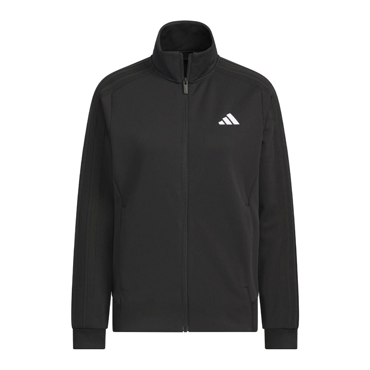 アディダス adidas　スリーストライプス ルーズフィット ダブルニット トラックトップ ブラック/ホワイト JW9786 レディース 詳細12