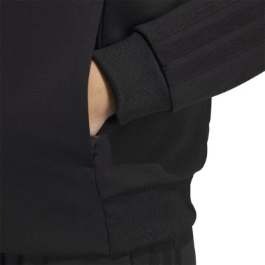 アディダス adidas　スリーストライプス ルーズフィット ダブルニット トラックトップ ブラック/ホワイト JW9786 レディース 詳細16