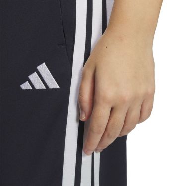 アディダス adidas　スリーストライプス レギュラーフィット ダブルニット トラックパンツ ブラック/ホワイト JW9789 レディース 詳細11