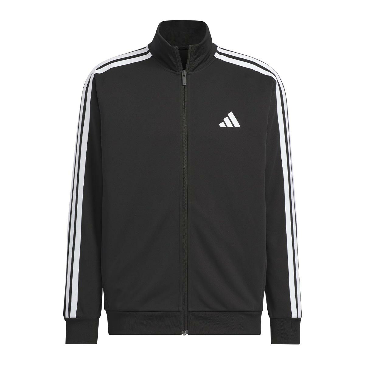 アディダス adidas　スリーストライプス レギュラーフィット ダブルニット トラックジャケット ブラック/ホワイト JV6977 メンズ 詳細2