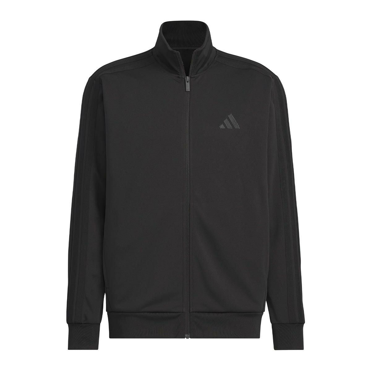 アディダス adidas　スリーストライプス レギュラーフィット ダブルニット トラックジャケット ブラック/ホワイト JV6977 メンズ 詳細17