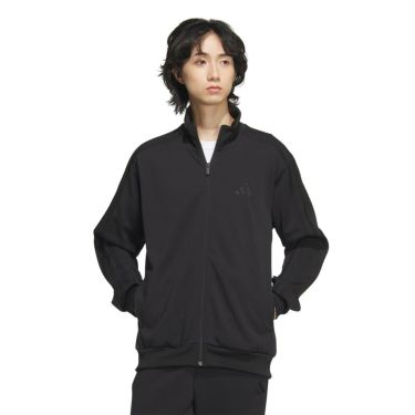 アディダス adidas　スリーストライプス レギュラーフィット ダブルニット トラックジャケット ブラック/ホワイト JV6977 メンズ 詳細18