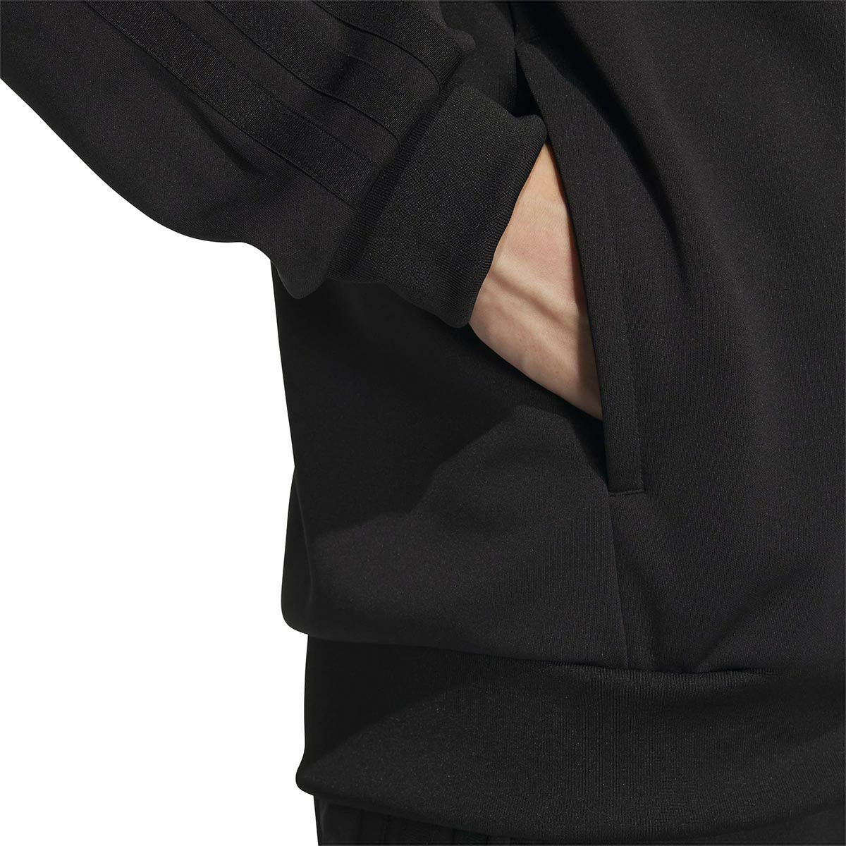 アディダス adidas　スリーストライプス レギュラーフィット ダブルニット トラックジャケット ブラック/ホワイト JV6977 メンズ 詳細21