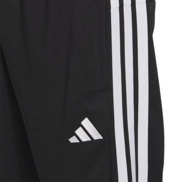 アディダス adidas　スリーストライプス レギュラーフィット ダブルニット トラックカフパンツ ブラック/ホワイト JV6986 メンズ 詳細6