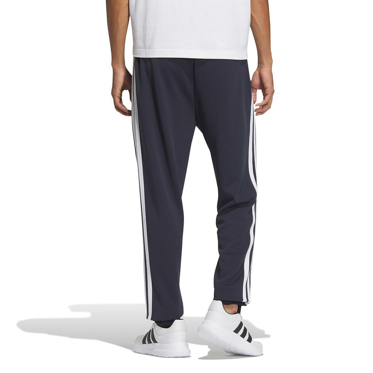 アディダス adidas　スリーストライプス レギュラーフィット ダブルニット トラックカフパンツ ブラック/ホワイト JV6986 メンズ 詳細9