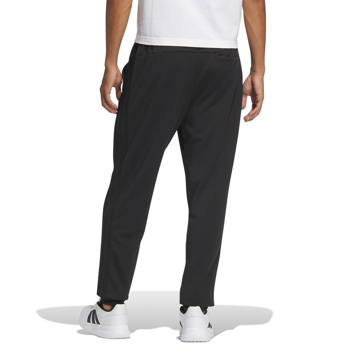 アディダス adidas　スリーストライプス レギュラーフィット ダブルニット トラックカフパンツ ブラック/ホワイト JV6986 メンズ 詳細14