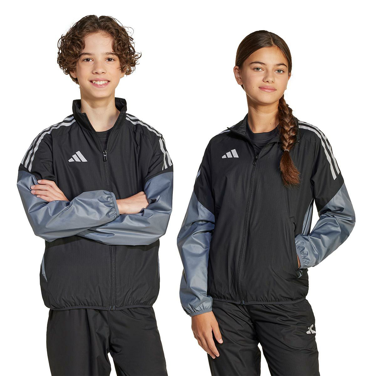 アディダス adidas　ウィンドジャケット キッズ ブラック/チームオニックス JP1254 ボーイズ 詳細6